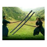 Bokken Aikido Çalışma Sopası - Ahşap Samuray Aikido Eğitim Kılıcı - Siyah