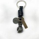 Boks Eldiveni Metal Deri Anahtarlık