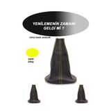 bol bol cesit LADA SAMARA uyumlu oto,araç vites KÖRÜGÜ SİYAH DERİ SARI DİKİŞ