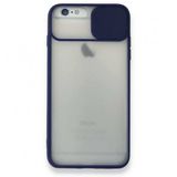 Bol Çeşit iPhone 6 Palm Buzlu Kamera Sürgülü Lacivert Silikon Kılıf
