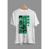 Bol Kalıp My Hero Academia Izuku Midoriya Anime Karakter Baskılı Özel Tasarım Tişört - Beyaz - XL