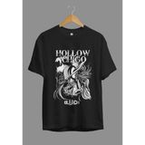 Bol Kalıp Unisex Bleach Ichigo Kurosaki (Hollow Vasto Lord) Özel Tasarım Anime Tişört - Siyah