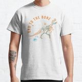 Bol Kalıp Unisex Jurassic World: Fallen Kingdom Father's Day Dad To The Bone Tasarım Baskılı Tshirt - Beyaz