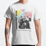 Bol Kalıp Unisex The Breakfast Club Retro Group Poster With Quote Tasarım Baskılı Tshirt - Beyaz