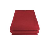 Bol Ticaret Tekstil 12 Adet Kırmızı Mikrofiber Kuaför El Yüz Spor Havlusu Saç Boyası Tutmayan 50X90 cm