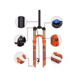 Bolany Kashima 29" Jant Havalı Kilitlenebilir Bisiklet Maşası 1-1/8 Qr Amortisörlü Maşa Turuncu