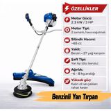 Bolat Factor Benzinli 2 Zamanlı Yan Tırpan 2.3 Kw - 3 Hp Testere 65 cc Şaft Çapı 28 mm Yüksek Performanslı