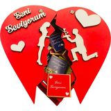 Bolçi Kalpli Kutu Sevmenin 21 Sebebi Etiketli Sevdiklerinize - 1 Adet