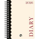 Bold Bej A5 Spiralli 2026 12 Aylık Haftalık Ajanda - Standart