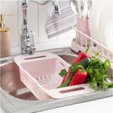 Bold Boutique Trendy Plastik Ayarlanabilir Lavabo Süzgeci Süzgeç FMA04627 - Ahşap - Bej - Seçenek 1