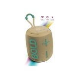 Bold Rgb Işıklı Taşınabilir Ses Bombası Kablosuz Bluetooth Hoparlör Speaker 90DB 14WATT 1200MAH - Haki