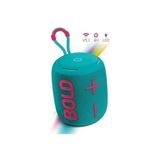 Bold Rgb Işıklı Taşınabilir Ses Bombası Kablosuz Bluetooth Hoparlör Speaker 90DB 14WATT 1200MAH - Turkuaz