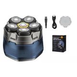 Bold Shaver Erkekler İçin Premium Kel Tıraş Makinesi, Şarj Edilebilir Kafa Tıraş Makinesi Kel Kafa (Mavi)