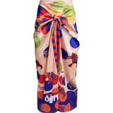 Bolder Elena Polka Dot Ecru Pareo (Iç Göstermez) - Standart - Ekru - Mor