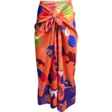 Bolder Elena Polka Dot Orange Pareo (Iç Göstermez) - Standart - Mor - Turuncu