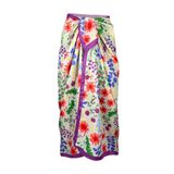 Bolder Lana-çıtır Çiçek Desen Pareo Iç Göstermeyen Parlak Kumaş-95cm*145cm