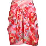 Bolder Sakura Pink Batik Saten Iç Göstermez Pareo (147*55) - Açık Pembe - Standart
