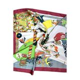 Bolder Scarf 45*100 Cm Bordo/Figür Fular