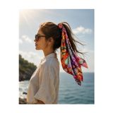 Bolder Scarf Kırmızı Hindistan Fular 70*70