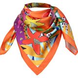 Bolder Scarf LEYLA01 Fular 70*70 cm - Turuncu