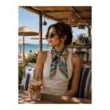 Bolder Scarf Masal Laci Fular 70*70 cm