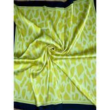 Bolder Scarf Yellow-Black Fular 70*70 cm - Sarı