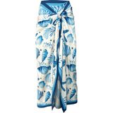 Bolder Vivian Blue-Butteryellow 145*100 cm (Iç Göstermez) Pareo - Standart - Ekru - Açık Mavi