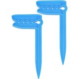 Boldy 2'li Havlu Kazığı - Plaj Mandalı - Havlu Mandalı - Kazıklı Mandal - Havlu Sabitleyici - Beach Towel Holder - Plaj Kazığı 2 Adet - Mavi