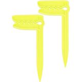 Boldy 2'li Havlu Kazığı - Plaj Mandalı - Havlu Mandalı - Kazıklı Mandal - Havlu Sabitleyici - Beach Towel Holder - Plaj Kazığı 2 Adet - Sarı