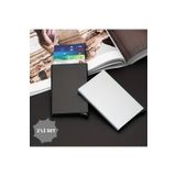 Boldy 2'li Set Alüminyum Kartlık - Mekanizmalı Kartlık - Otomatik Kartlık-Metal Slim Kartlık-Kredi Kartlık
