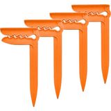 Boldy 4'lü Havlu Kazığı - Plaj Mandalı - Havlu Mandalı - Kazıklı Mandal - Havlu Sabitleyici - Beach Towel Holder - Plaj Kazığı 4 Adet - Turuncu