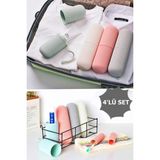 Boldy 4'lü Set Seyahat Saklama Kabı - Diş Fırçalık - Organizer Banyo Kutusu - Makyaj Kutusu - Gözlük Kutusu - Travel Organizer - Seyahat Kutusu - Renkli