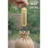 Boldy Analog Valiz Tartısı - Mekanik Bagaj Terazisi - Bavul Tartısı - Mekanik El Kantarı - Mutfak Terazisi - Analog El Tartısı - El Baskülü 50 Kg. - Gold - 50 Kg