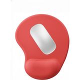 Boldy Bilek Destekli Mouse Pad - Kesik Kaymaz Mouse Ped - Fare Pedi - Kesik Oval Mouse Pedi - Oval Kesik Mousepad - Kırmızı