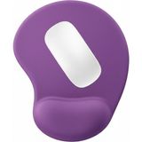 Boldy Bilek Destekli Mouse Pad - Kesik Kaymaz Mouse Ped - Fare Pedi - Kesik Oval Mouse Pedi - Oval Kesik Mousepad - Mor