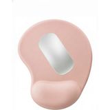 Boldy Bilek Destekli Mouse Pad - Kesik Kaymaz Mouse Ped - Fare Pedi - Kesik Oval Mouse Pedi - Oval Kesik Mousepad - Pudra