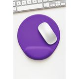Boldy Bilek Destekli Mousepad - Kaymaz Mouse Ped - Fare Pedi - Oval Mouse Altlığı - Mor Mousepad -Mouseped