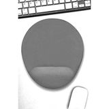 Boldy Bilek Destekli Mousepad - Kaymaz Mouse Ped - Fare Pedi - Oval Mouse Altlığı - Oval Mousepad - Antrasit Mouseped
