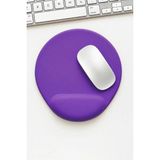 Boldy Bilek Destekli Mousepad - Kaymaz Mouse Ped - Fare Pedi - Oval Mouse Altlığı - Oval Mousepad - Mor Mouseped