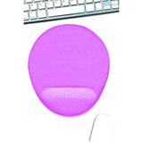 Boldy Bilek Destekli Mousepad - Kaymaz Mouse Ped - Fare Pedi - Oval Mouse Altlığı - Oval Mousepad - Mouseped - Lila