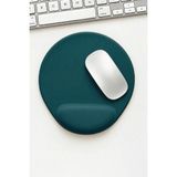 Boldy Bilek Destekli Mousepad - Kaymaz Mouse Ped - Fare Pedi - Oval Mouse Altlığı - Oval Mousepad - Mouseped - Orman Yeşili