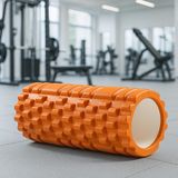 Boldy Foam Roller - Egzersiz Rulosu - Pilates Roller - Masaj Rulosu - Spor Isınma Roller - Masaj Roller - Orta Sert Masaj Köpüğü - Turuncu - 33x14 cm.