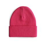 Boldy Klasik Spor Bere-Triko Bere-Unisex Nakışsız Bere-Düz Bere-Unisex Bere-Düz Klasik Bere (Fuşya)