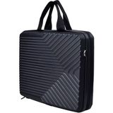 Boldy Laptop Çantası - Evrak Çantası - Waterproof Laptop Çantası - Sert Notebook Çantası - Sert Kabuklu Laptop El Çantası 15.6 Inç - Siyah