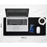 Boldy Mousepad Dikişli - Gaming Pad - Kaymaz Mousepad - Kaymaz Mouse Ped - Fare Pedi - Dikişli Mousepad 120x60 cm. - Siyah