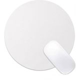 Boldy Mousepad Dikişsiz - Gaming Pad - Kaymaz Yuvarlak Mousepad - Yuvarlak Dikişsiz Mouse Ped - Mouse Pedi - Beyaz