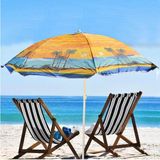 Boldy Plaj Şemsiyesi - Deniz Şemsiyesi - Sahil Şemsiyesi - Bahçe Şemsiyesi - Balkon/Havuz Şemsiyesi 150 Cm. - Sarı - Turuncu - Mavi