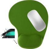 Boldy Silikon Jel Bilek Destekli Mouse Pad - Kaymaz Mouse Ped - Jel Mousepad - Silikon Fare Pedi Jel - Silikon Mousepad - Haki