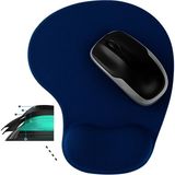 Boldy Silikon Jel Bilek Destekli Mouse Pad - Kaymaz Mouse Ped - Jel Mousepad - Silikon Fare Pedi Jel - Silikon Mousepad - Lacivert