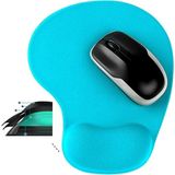 Boldy Silikon Jel Bilek Destekli Mouse Pad - Kaymaz Mouse Ped - Jel Mousepad - Silikon Fare Pedi Jel - Silikon Mousepad - Mavi